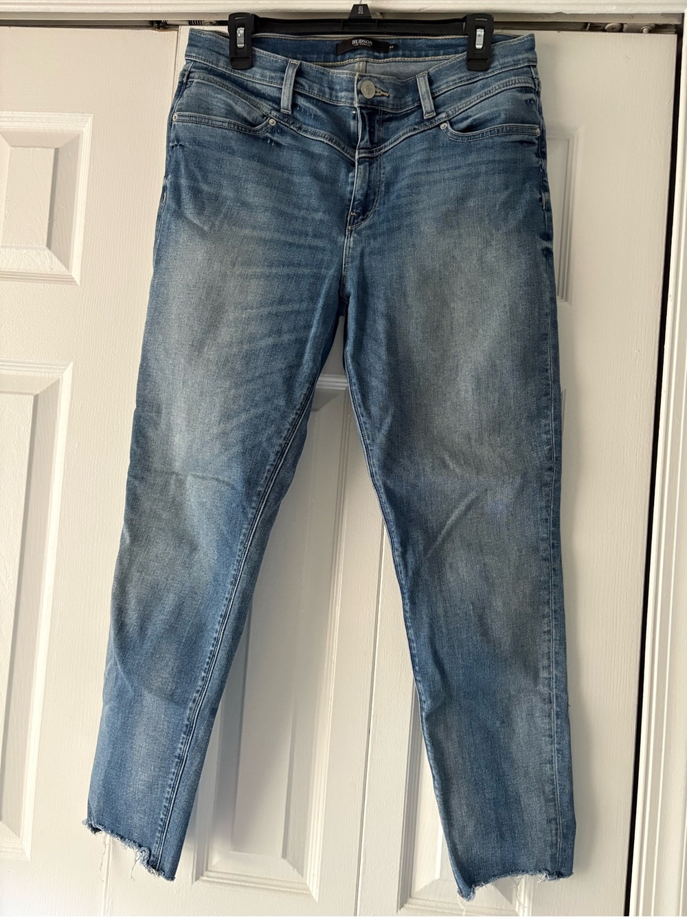 Hudson Jeans Light Blue Ankle Cropped Denim